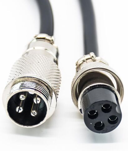 GX16-4 Pin Male to Female Air Plug Aviation Connector Straight Cable 1M (1 Pack) in Saudi Arabia