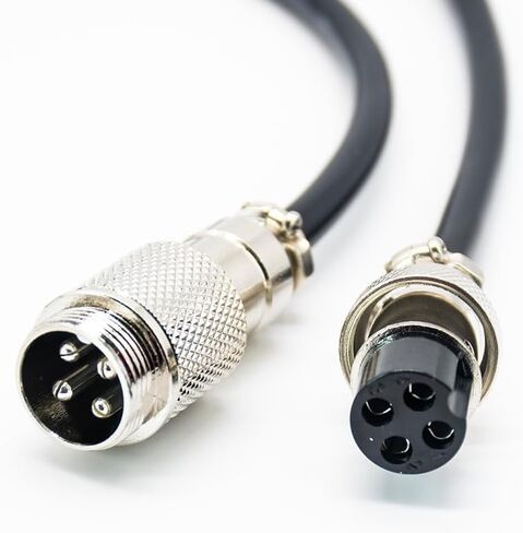 GX16-4 Pin Male to Female Air Plug Aviation Connector Straight Cable 1M (1 Pack) in Saudi Arabia
