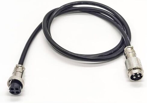 GX16-4 Pin Male to Female Air Plug Aviation Connector Straight Cable 1M (1 Pack) in Saudi Arabia