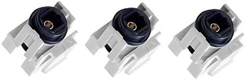 3 PCS, Keystone Jack Toslink Female to Female Coupler Adapter, White, CNE583051 in Saudi Arabia