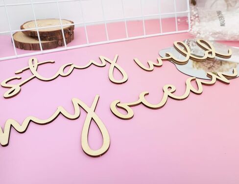 Keep Wild My Ocean Kids Wood Sign - Kids Room Wood Wall Decor, Boys Girls Playroom Wall Lettering, Ocean Themed Sea Turtle Scallop Wall Art, Nursery Keep Wild My Ocean Kids Wall Wood Decor in Kuwait