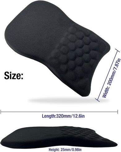 Ergonomic Mouse Pad with Wrist Rest Support, Massage Design Mouse Mat for Relief Carpal Tunnel Pain, Memory Foam Non-Slip Slope Massage Bulge (Pink) in Saudi Arabia