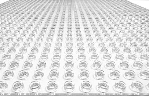 لوحات قاعدة البناء الكلاسيكية من Minizfigs لطوب البناء | متوافق بنسبة 100% مع العلامات التجارية الكبرى-اللوحة الأساسية | 10 × 10 | عبر واضح | للأطفال 3+ | 6 حزم in Kuwait