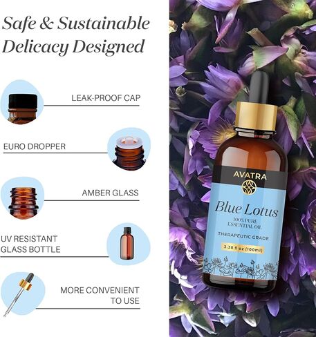 Avatra Thyme Essential Oil for Aromatherapy | Pure & Natural Essential Oil for Skin | Therapeutic Grade for Skincare, Diffuser- 3.38 Fl Oz in Saudi Arabia