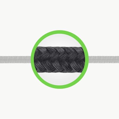 كابل Belkin DuraTek Plus USB-C إلى USB-A مع حزام (كابل USB فائق القوة إلى USB-C/USB من النوع C)، أسود، 6'/1.8 متر in Saudi Arabia