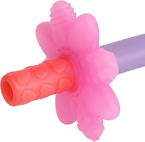 Itzy Ritzy Teensy Tube Teether; Textured Hollow Baby Teething Tube That Reaches Front Teeth & Back Molars, Made of Soft Silicone (Rainbow) in Saudi Arabia