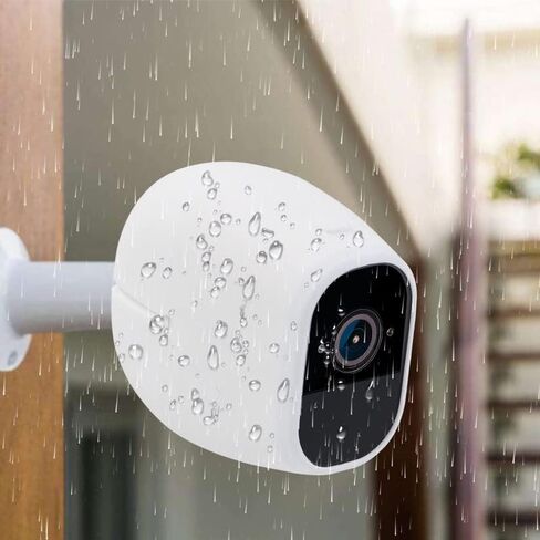 أغلفة سيليكون Hisewen لـ Arlo Pro/Arlo Pro 2، غطاء حماية لكاميرا Arlo Pro Security، غطاء كاميرا Arlo Arlo Skins أسود خارجي 6 عبوات-أبيض in Kuwait