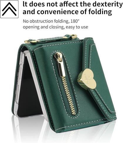 for Motorola Razr 2023 Wallet Case with Crossbody Strap, Motorola Razr 2023 Flip Case Credit Card Holder Heart Shaped Buckle Women Girls Leather Protective Case for Motorola Razr 2023 Red in Kuwait