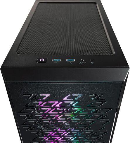 كمبيوتر مكتبي للألعاب Velztorm Ferrux II مخصص (Intel i9-12900K 16-Core، 16GB RAM، 512GB PCIe SSD + 2TB HDD (3.5)، Radeon RX 6600 XT، WiFi، بلوتوث، أسود، Win 10 Pro) in Kuwait