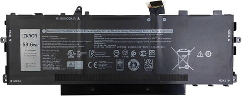 GHJC5 59.6Wh 4900mAh بطارية بديلة ثلاثية الخلايا لـ Dell Latitude 9420 9430 / Latitude 9420 2 في 1 / Latitude 9430 2 في 1 سلسلة 3VV58 0JJ4XT 11.55V in Saudi Arabia