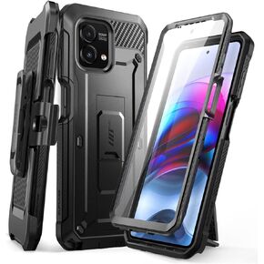 SUPCASE Unicorn Beetle Pro Case for Moto G Stylus 5G 2023 [Not Fit 4G Version], with Built-in Screen Protector Full-Body Rugged Belt Clip & Kickstand Case (Black)