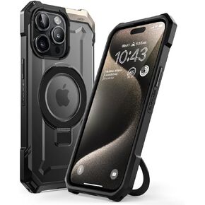 SUPCASE for iPhone 15 Pro Max Case with Stand (Unicorn Beetle Grip), [Compatible with MagSafe] [Military-Grade Drop Protection] Heavy Duty Rugged Magnetic Phone Case for iPhone 15 Pro Max, Black