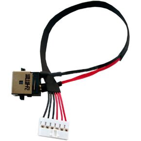 Zahara DC in Power Jack with Cable Port Replacement for ASUS ROG GL551J GL551JW GL551JW-DS71 GL551JW-DS74 GL551JW-EH74 / GL551JK GL551JX GL551VW GL551JM 16.5CM