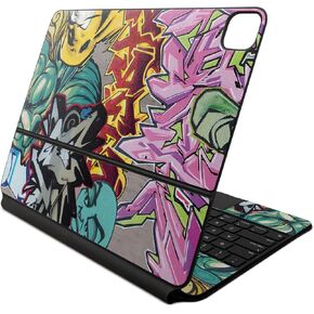 Skin Compatible with Apple Magic Keyboard for iPad Air 13-inch (M2) 2024 - Graffiti Wild Styles - Premium 3M Vinyl Protective Wrap Decal Cover - Easy to Apply | Crafted in The USA by MightySkins