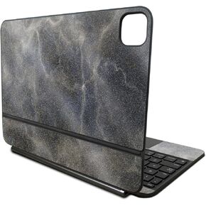Glossy Glitter Skin Compatible with Apple Magic Keyboard for iPad Pro 11‑inch (M4) 2024 - Stormy Marble - Premium 3M Vinyl Protective Decal Cover - Easy to Apply | Crafted in The USA by MightySkins