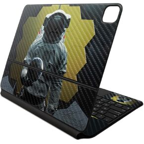 Carbon Fiber Skin Compatible With Apple Magic Keyboard for iPad Air 13-inch (M2) 2024 - World In Your Hand - Premium 3M Vinyl Protective Decal Cover - Easy To Apply | Crafted in the USA by MightySkins