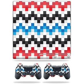 MightySkins Skin Compatible with Sony Playstation 3 Slim Console wrap Sticker Skins Aztec Blocks