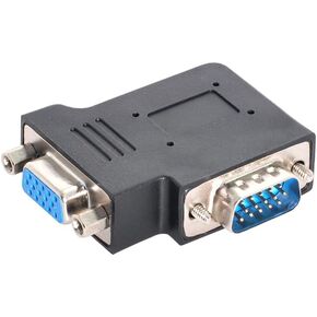 NFHK 270 Degree Right Angled VGA SVGA 15pin Male to Female Extension Adapter in Saudi Arabia