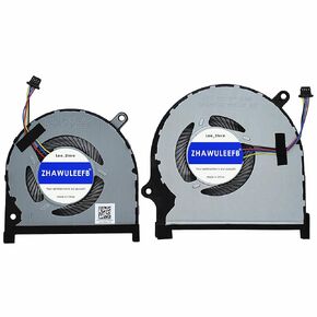 Lee_Store Replacement New CPU+GPU Cooling Fan for Dell Inspiron 15-7590 7590 7591 P83F Series 0MPHWF 0861FC DFS5K12114262D FM6A DFS5K22115371D FM69 DC5V 0.5A Fan