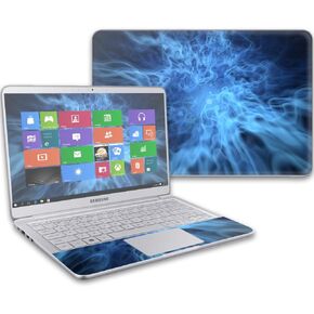 MightySkins Skin Compatible with Samsung Notebook 9 13" (2017) wrap cover sticker skins Blue Mystic Flames