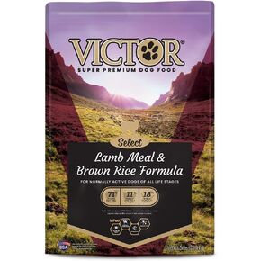 Victor Super Premium Dog Food – Lamb Meal & Brown Rice Formula - Dry Dog Food for All Normally Active Dogs of All Life Stages – Ideal for Dogs with Meat Protein Allergies, 15 lb