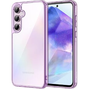JETech Case for Samsung Galaxy A55 5G, Non-Yellowing Shockproof Bumper Protective Phone Cover, Anti-Scratch Hard PC Back (Clear)
