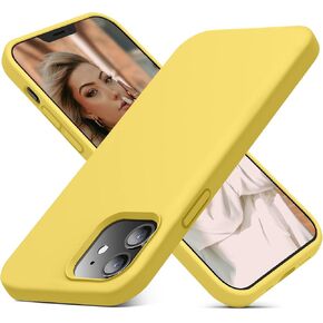 JELE Compatible with iPhone 12 Case,for iPhone 12 Pro Case,Premium Soft Liquid Silicone Rubber Full-Body Protective Shockproof Case with Soft Anti-Scratch Microfiber Lining,6.1 inch (Chocolate)