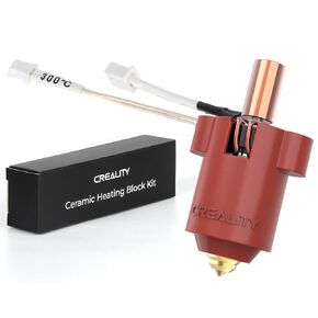 Creality Official CR-10 SE Ceramic Heating Black Kit, 60W Fast Heating Wear-Resistant Hotend Kit Supports 300°C High Temperature with Copper+Titanium Alloy Throat Tube and Hardened Steel Nozzle