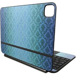 Skin Compatible with Apple Magic Keyboard for iPad Pro 11‑inch (M4) 2024 - Blue Vintage - Premium 3M Vinyl Protective Wrap Decal Cover - Easy to Apply | Crafted in The USA by MightySkins