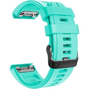 NotoCity متوافق مع Fenix ​​5S Plus Band Silicone Watch Bands for Fenix ​​5S Plus/Fenix ​​6S/Fenix ​​6S Pro/Fenix ​​7S/D2 Delta S الذكية مشبك أسود (برتقالي)