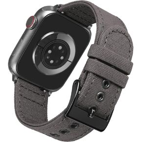 BINLUN Compatible with Apple Watch Band Canvas 38mm 40mm 41mm 42mm 44mm 45mm 49mm for Men Women, Fabric Sport Replacement Strap Fit for iWatch Bands Ultra/Ultra 2/SE/SE2/Series 9 8 7 6 5 4 3 2 1