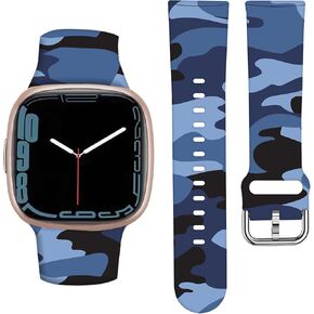 ANDRIU متوافق مع Versa 4/Versa 3/Sense/Sense 2 Band للنساء والفتيات، حزام رياضي بديل لطيف لا يبهت للساعة الذكية Versa 4/Versa 3