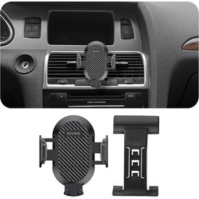 Car Phone Holder Fits for Audi Q7 2006-2015 Accessories,Thick Cases Friendly,Cell Phone Mount for 4.7-7 in Phones,360 Degree Rotation,Easy to Install