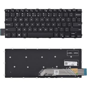 لوحة مفاتيح بديلة متوافقة مع Dell Inspiron 5480 5481 5482 5485 5488 5491 5580 5581 5582 5585 5588 5591 7586 7386 7580 / Vostro 5481 5581 كمبيوتر محمول بدون إطار (بدون إضاءة خلفية) in Kuwait