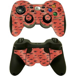 MightySkins Glossy Glitter Skin Compatible with Logitech Wireless Gamepad F710 - Patriot | Protective, Durable High-Gloss Glitter Finish | Easy to Apply, Remove, and Change Styles | Made in The USA