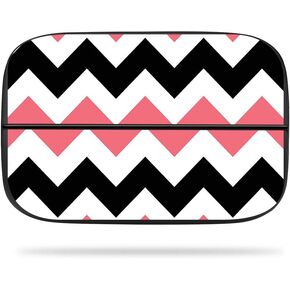 MightySkins Skin Compatible with Elgato Game Capture hd60s - Black Pink Chevron | Protective, Durable, and Unique Vinyl Decal wrap Cover | Easy to Apply, Remove, and Change Styles | Made in The USA