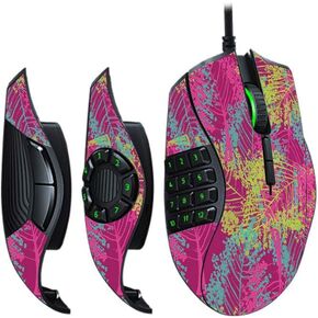 MightySkins Skin Compatible with Razer Naga Trinity - Magenta Summer | Protective, Durable, and Unique Vinyl Decal wrap Cover | Easy to Apply, Remove, and Change Styles | Made in The USA
