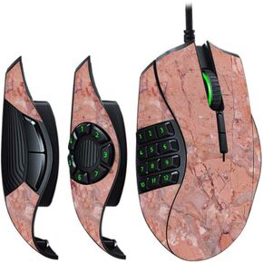 MightySkins Skin Compatible with Razer Naga Trinity - Pink Marble | Protective, Durable, and Unique Vinyl Decal wrap Cover | Easy to Apply, Remove, and Change Styles | Made in The USA