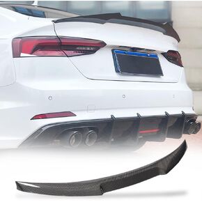 Carbon Fiber Rear Spoiler for Audi A5 B9 Sline S5 Sportback 2017-2023 4-Door Trunk Lip Spoiler HighKick Rear Wing Spoiler Body Kits Factory Outlet