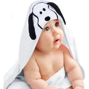 Lambs & Ivy Disney Baby Minnie Mouse Pink Cotton Hooded Baby Bath Towel