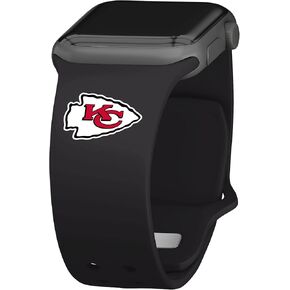Game Time Kansas City Chiefs Silicone Watch Band Compatible with Apple Watch