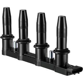 BDFHYK 1 Ignition Coil Pack UF620 and 4 Iridium Spark Plugs 4504 Compatible with 2013-2015 Chevy Cruze 2013-2017 Chevy Sonic 2010 Pontiac G3 1.6L 1.8L L4 90919-02247 C1646 5C1703 D517C