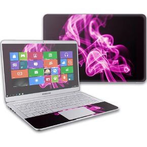 MightySkins Skin Compatible with Samsung Notebook 9 13" (2017) wrap Cover Sticker Skins Pink Flames