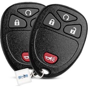 Key Fob Replacement Fits for Chevy Silverado Avalanche Equinox Express Traverse GMC Yukon Sierra 1500 2500 3500 HD Acadia Savana Buick Enclave 2007 2008 2009 2010 2011 2012 2013 Keyless Entry Remote