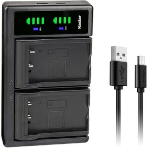 Kastar 2-Pack Battery and LTD2 USB Charger Compatible with Universal Remote Control URC 11N09T NC0910 RLI-007-1 URC MX 980 MX-980 URC MX 990 MX-990 URC MX 1200 MX-1200 URC X-8 URC TRC-1080 URC TRC-820