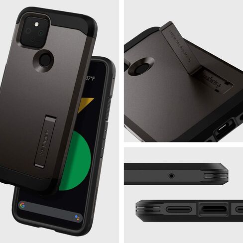 Spigen Tough Armor [Extreme Protection Tech] Designed for Pixel 5 Case (2020) - Gunmetal in Saudi Arabia