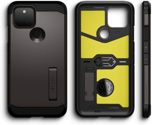 Spigen Tough Armor [Extreme Protection Tech] Designed for Pixel 5 Case (2020) - Gunmetal in Saudi Arabia
