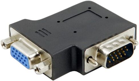 NFHK 270 Degree Right Angled VGA SVGA 15pin Male to Female Extension Adapter in Saudi Arabia