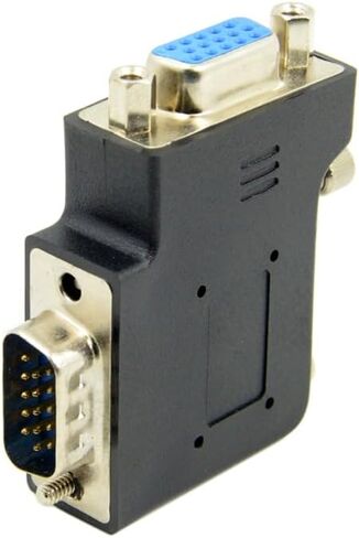 NFHK 270 Degree Right Angled VGA SVGA 15pin Male to Female Extension Adapter in Saudi Arabia