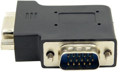 NFHK 270 Degree Right Angled VGA SVGA 15pin Male to Female Extension Adapter in Saudi Arabia